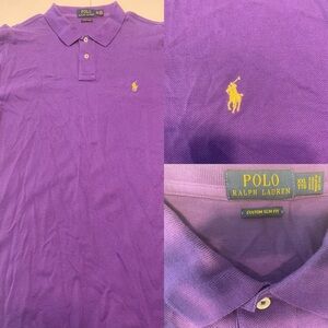 Ralph Lauren Purple Polo Shirt for Men